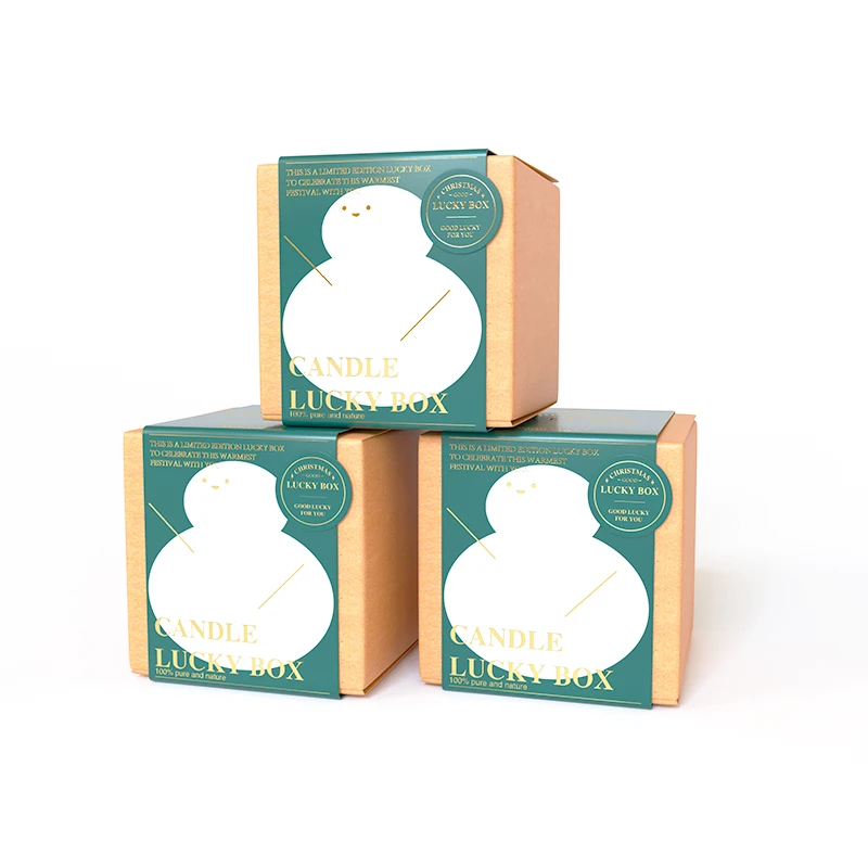 christmas gift box decoration green glass jars custom soy candles scented luxury private label soy wax scented candle in bulk