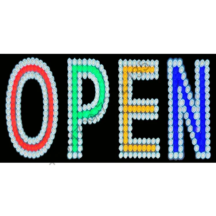 3 lines RGB lights led sign board ODM OEM neon sign led custom led signs