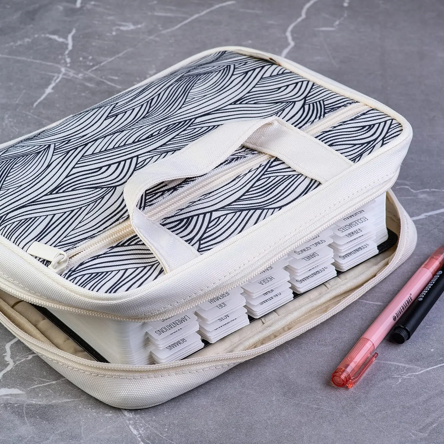 Bible Bag Custom Bible Book Cover Portable Waterproof  Zippered Bible Carrying Case for Women  Girls  Kids