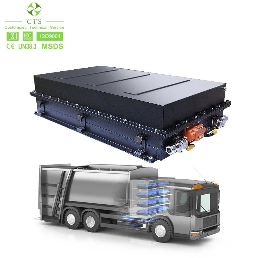 CTS OEM 500V 600V 700V 800V 100kWh 200kWh 300kWh lithium ion battery system for Hydrogen fuel Electric Trucks