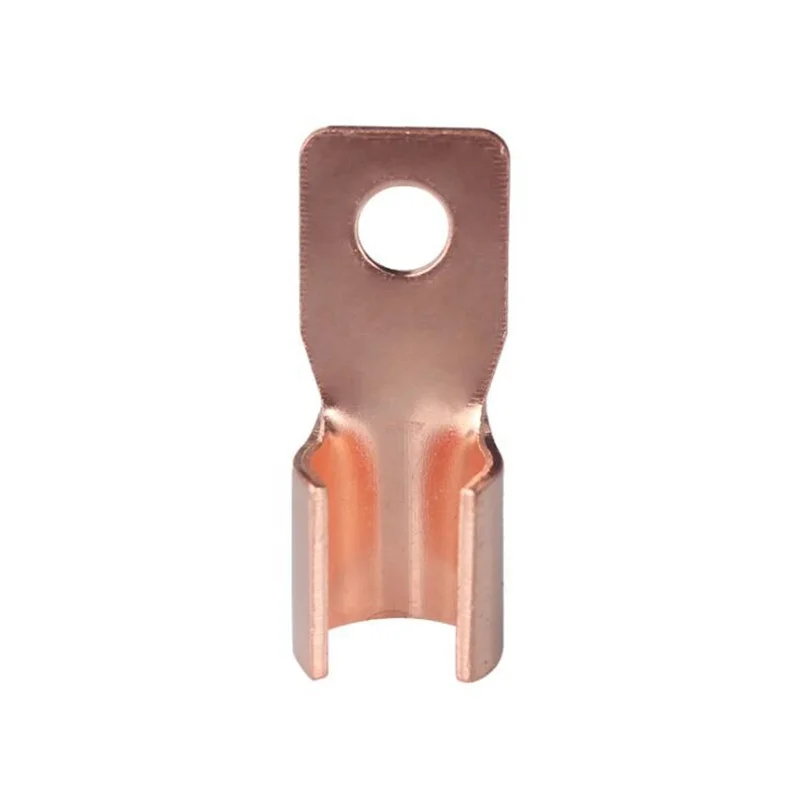 Red copper open nose type OT series cable lug terminal connector crimped compressed lug cable joint