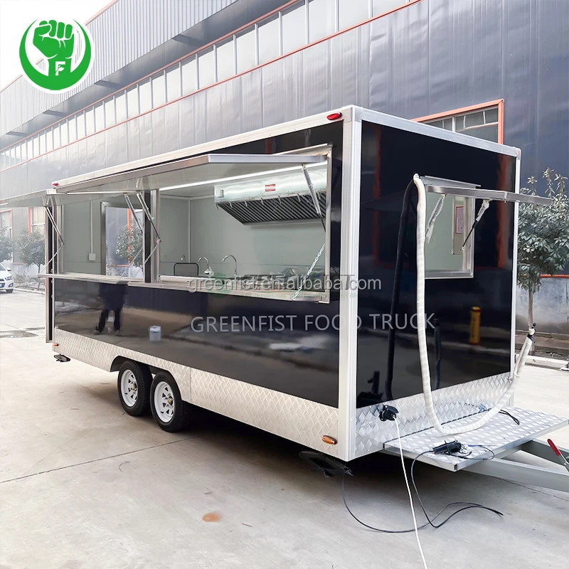 Customization imbisswagen coc eu standard shaved ice trailer food pizza truck mobile mini food truck with full kitchen for sale