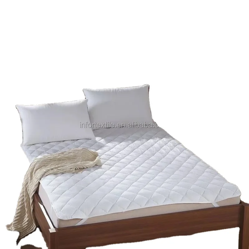 Factory white color queen size poly cotton cheap hotel bed linen