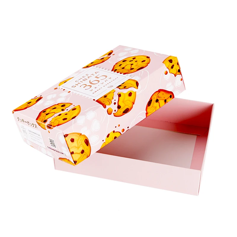 Custom Sweet Food Dessert Caja De Galletas Biscuits Macarons Paper Packing Cookies Box Packaging Boxes For Cookies