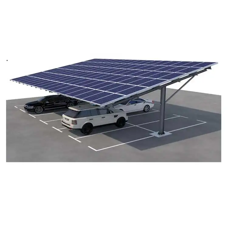  China Ground steel carport монтажная конструкция для солнечной домашней