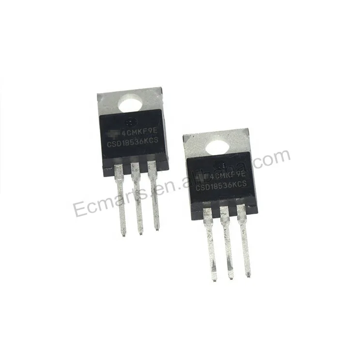 EC-Mart N-CH 60V 200A TO220-3 CSD18536 MOSFET CSD18536KCS