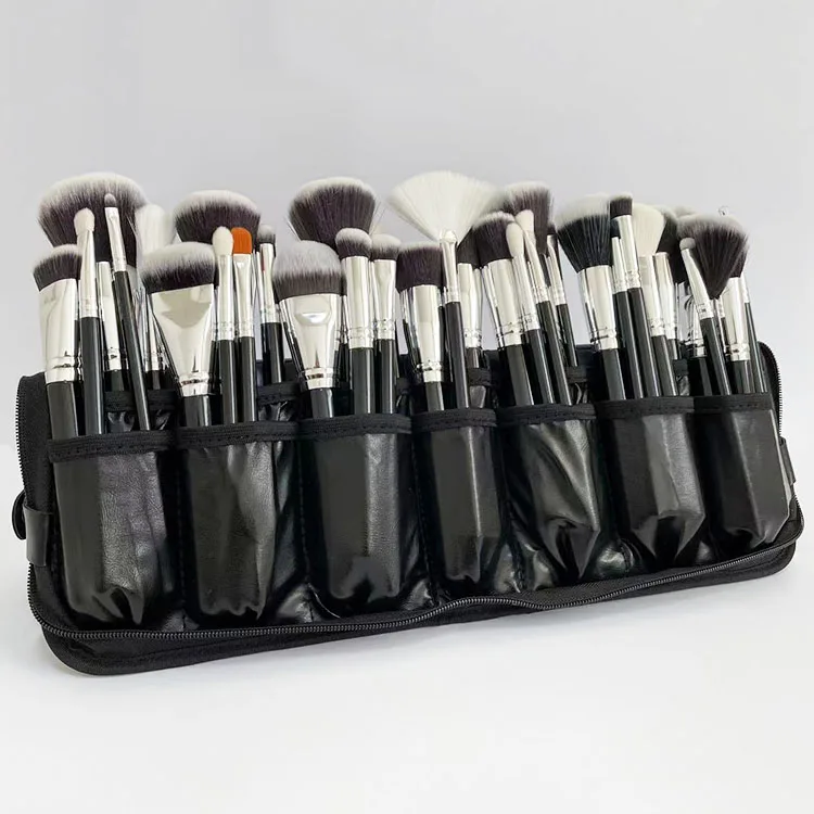 Fashionable Personalized Wooden Handle Make Up Brush Complete 40pcs Cosmetic Makeup Brush Set Eye Shadow Foundation Powder Brush