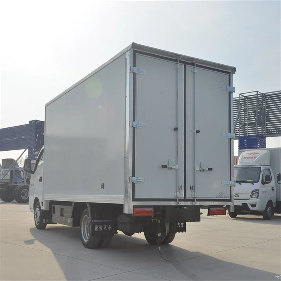 CNG and asoline dual fuel T-KING 2 ton refrigerated van 3.95M freezer vehicles refrigerator car chill car Cold box  truck