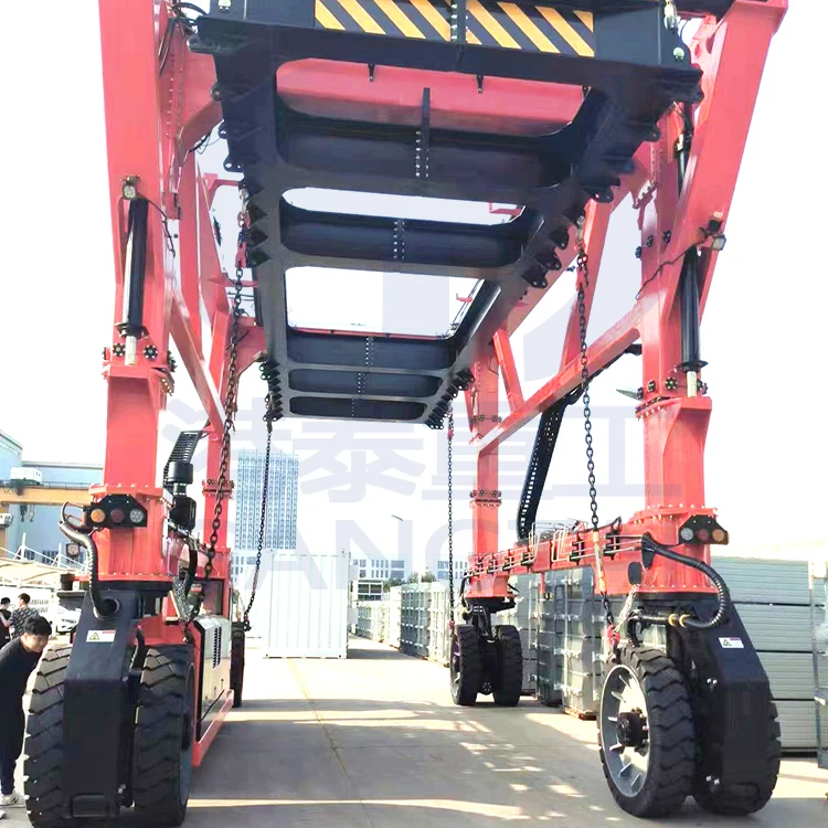 50t Straddle Carrier Rtg Type Rubber Tyred Container Gantry Crane