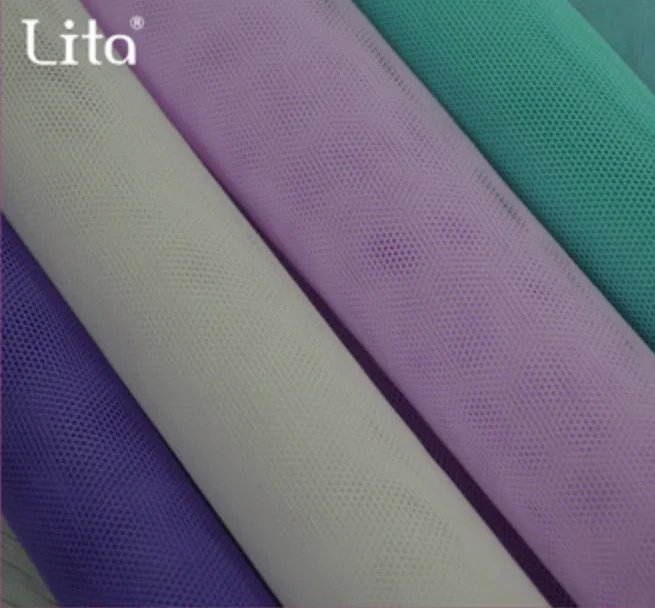 polyester hexagonal eyelet mesh fabric