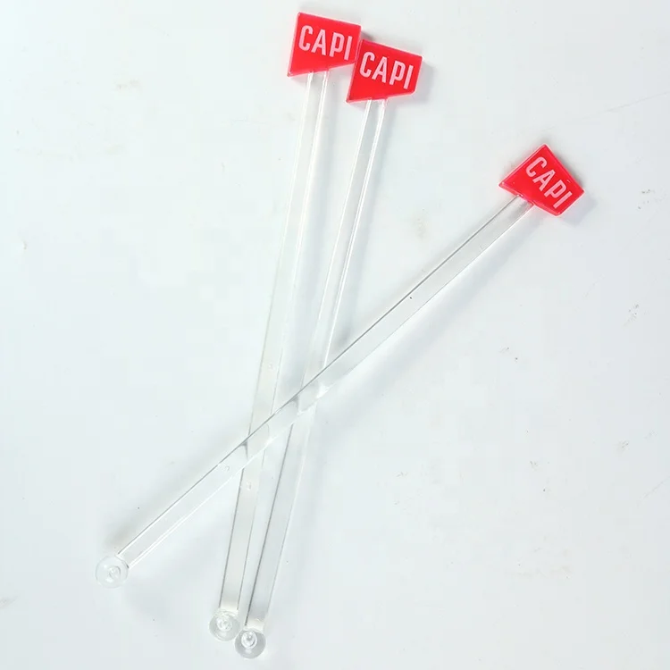 Good Selling Drink Custom Acrylic Black Personalized Stirrers
