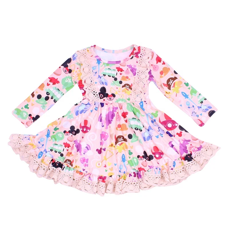 valentines day little girl clothes simple baby girl frock design with lace balloon prints girl twirl dress toddler pretty skirts