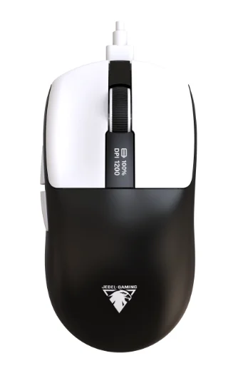 12000 DPI Wireless Gaming Mouse Lightweight 6 Programmable Buttons 250 Hours Battery Life USB Onboard Memory PC-Right Black