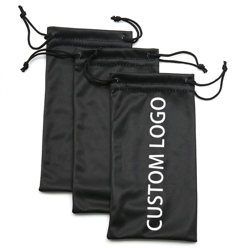 Custom Microfiber Eye Glasses Spring Pouch Logo Microfiber Sunglasses Pouch