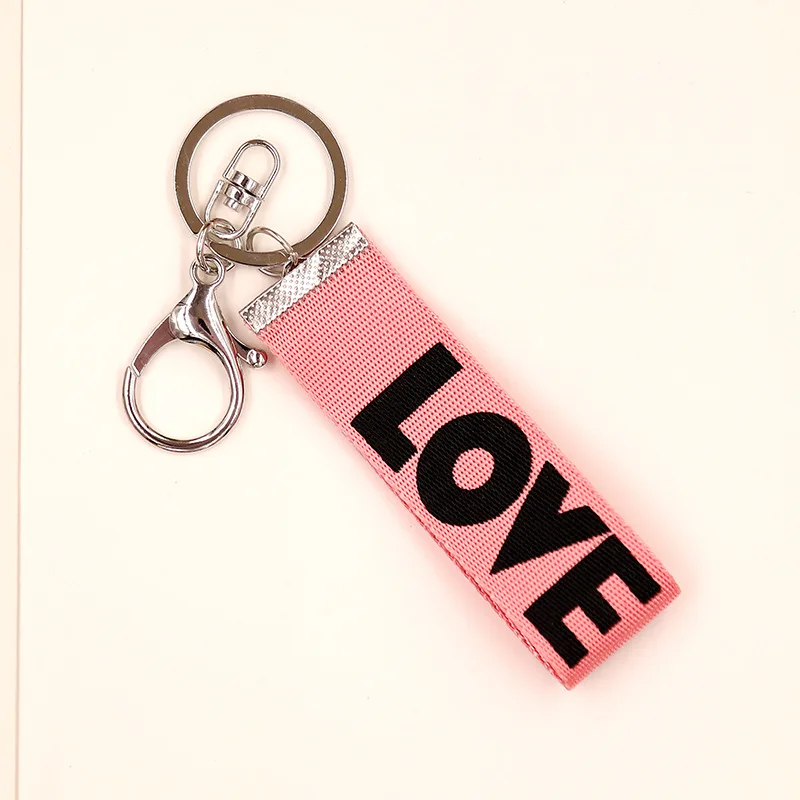 Hot Fashion Customized Car Keys Nylon Webbing Keychain for Wallet Bag Pedant