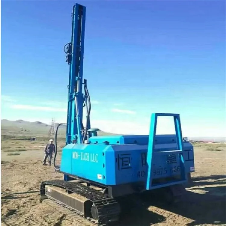 Ударная сваечная установка HWL600 900 об/мин, буровая установка на солнечных батареях/сваях
