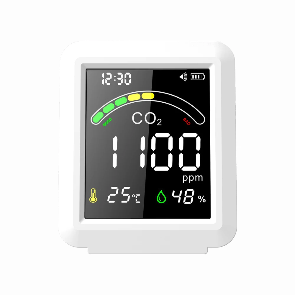 Portable Carbon Dioxide Detector Mini Digital CO2 GAS Meter Monitor for Greenhouse, Home, Office, Mushroom