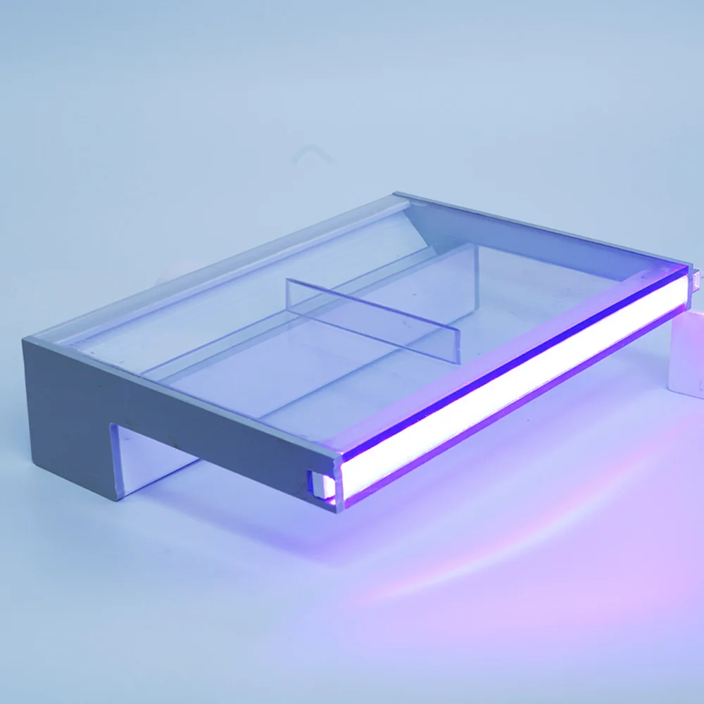 outdoor garden water fountain acrylic water blade waterfall with LED lighting