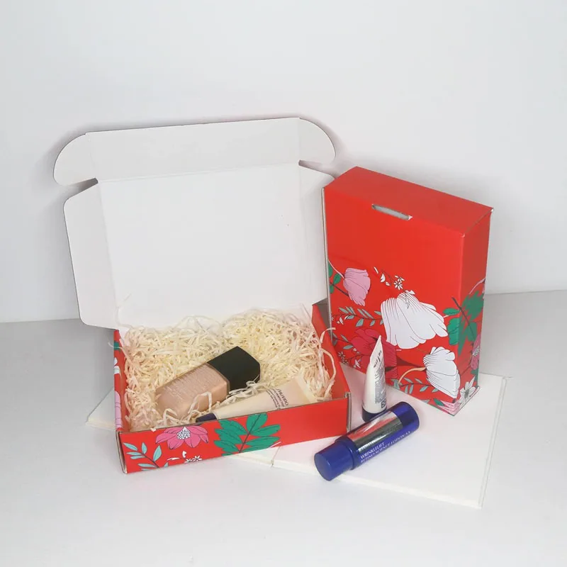 White Small Mailer Boxes Corrugated Paper Folding Cardboard Box for Gift Packaging