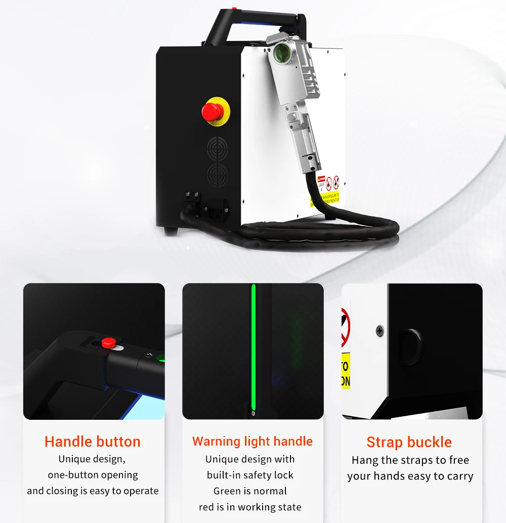 Rust Removal Metal Oxide Cleaning handheld fiber laser cleaning machine