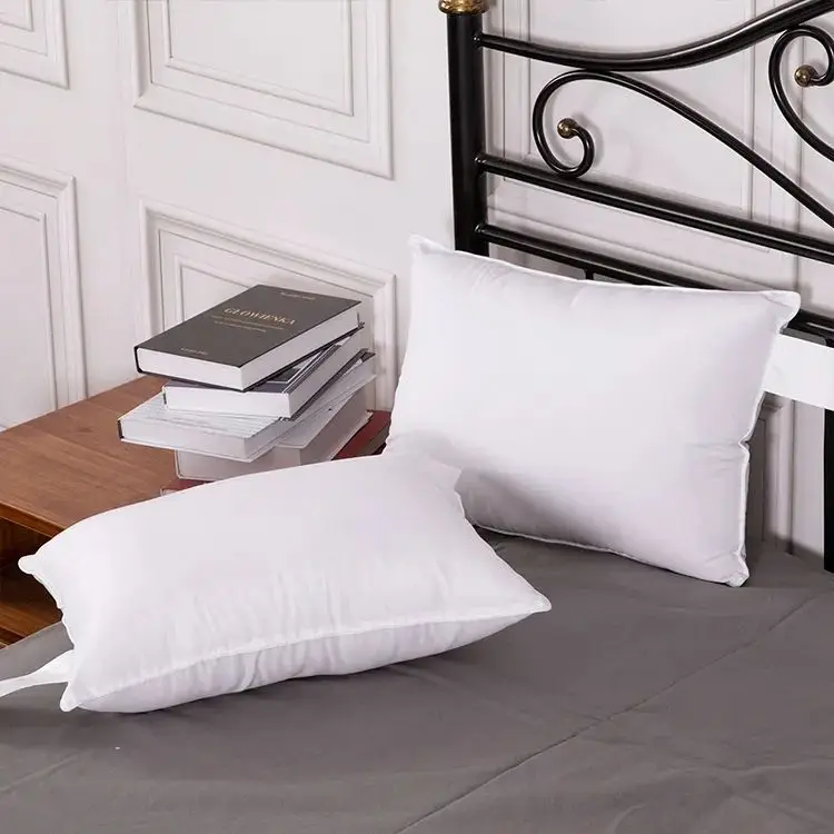New Custom Quilted Solid White Home Sleeping 100% Polyester Microfiber Bed Throw Pillow
