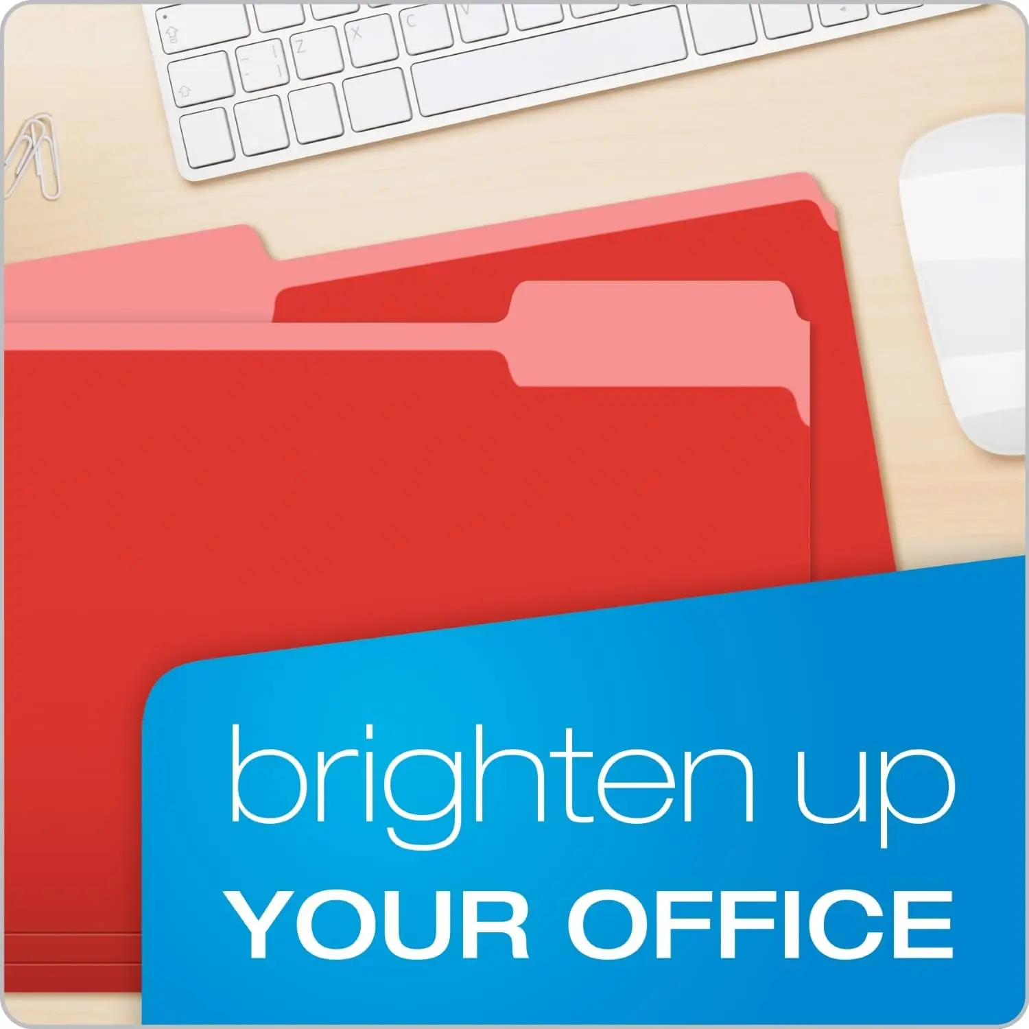 Executive File Folder Cardboard File Folders with Reinforced Tabs Assorted Colors Folders for Documents