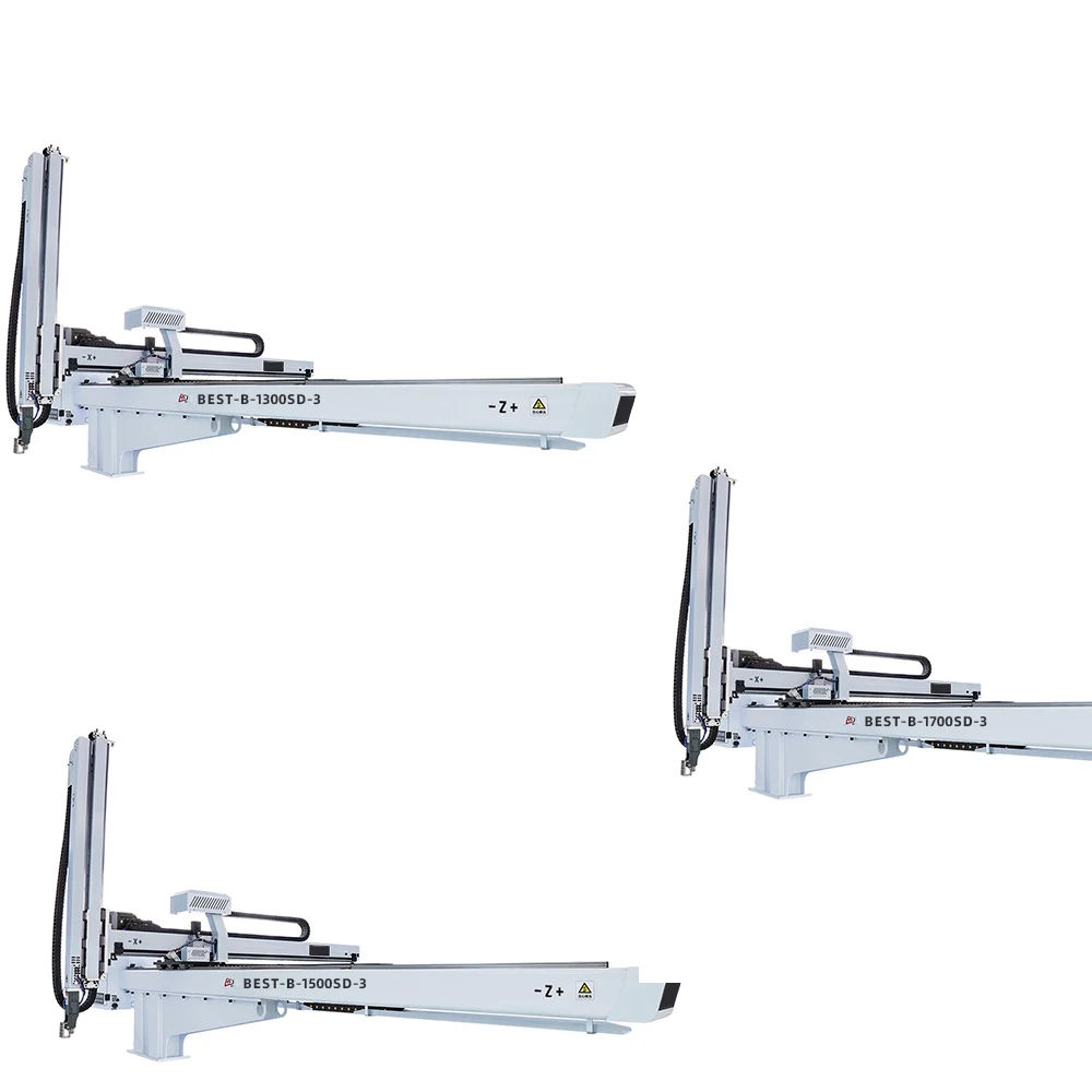 Hot Pick And Place 3 Axis Servo Bull Head Single Arm Double Sections Robotic Manipulator In the Cup And Bottle Making Industry