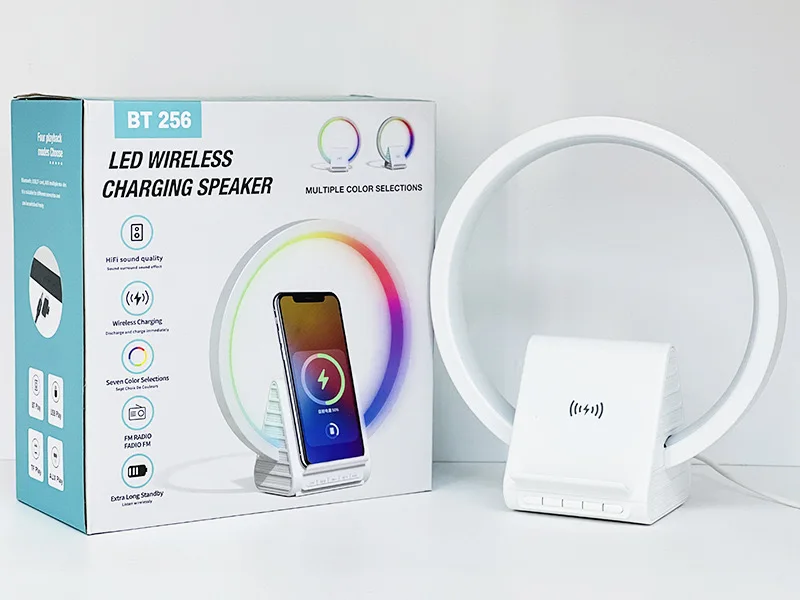 alarm clock 15w fast charging   wireless charger bedside lamp 3 in 1 wireless charger for android