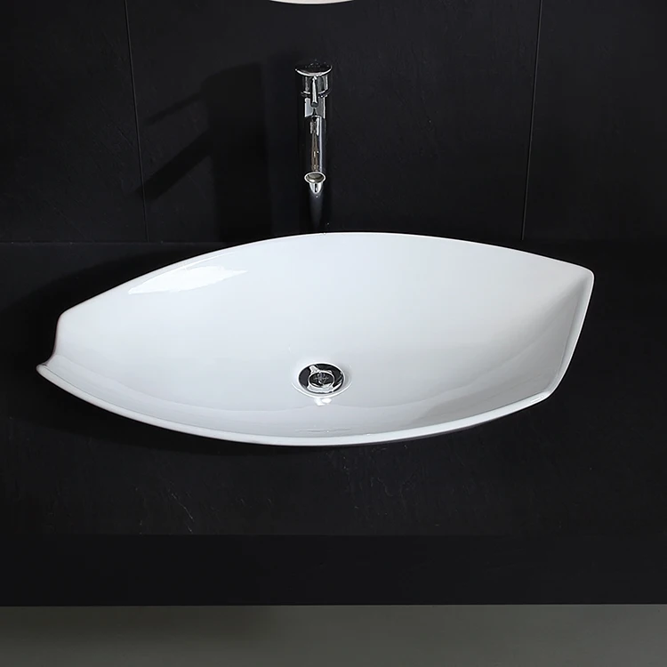 Luxury Hotel Countertop Wash Basins Sink Ceramic Material Wash Art Basin For Bathroom Decoration