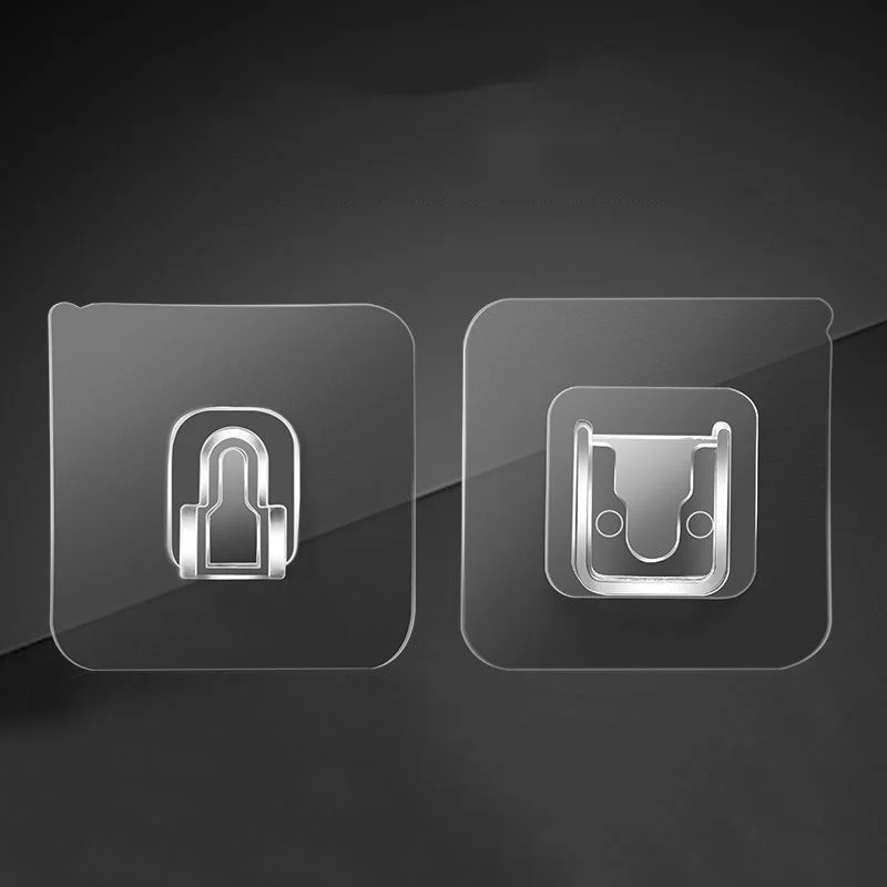 Double Sided Adhesive Wall Hooks Traceless Wall Snap Hook for Picture Bathroom Kitchen