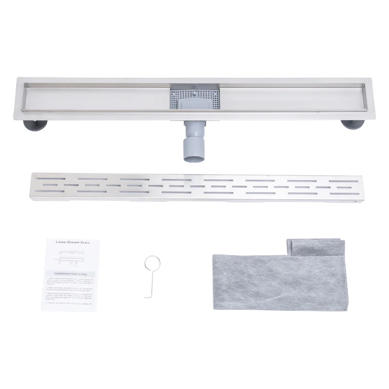 Channel Floor Trap Linear Shower Funnel Drain SUS304 Bathroom floor linear Shower Drain