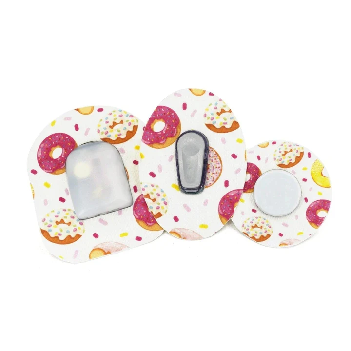 Factory Custom Multi Color Shape Patterns Pre-cut Waterproof CGM Protection Adhesive Patches for Dexcom Libre Omnipod