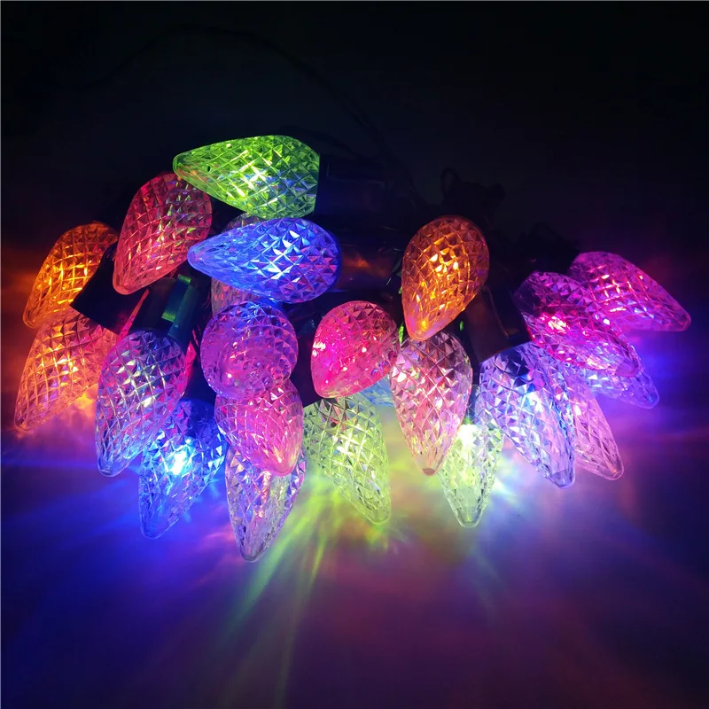 roofline LED C7 colorful LED string light wire party lights Christmas Decoration PC C7 C9 Bulb Led String Lights