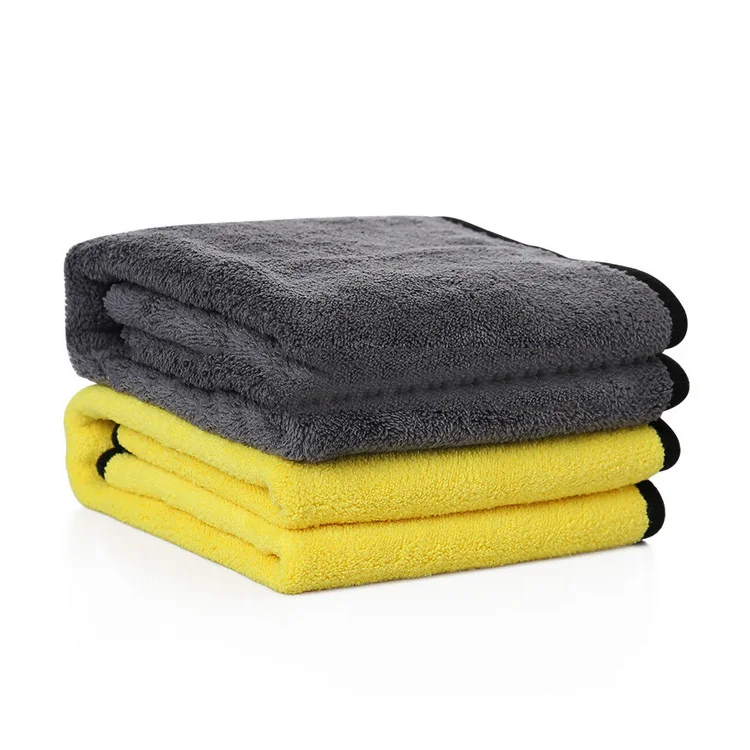 Coral Fleece Car Microfiber Towel  Double Decker Car Cleaning And Beauty Products And Double Thickening Water Towel Car