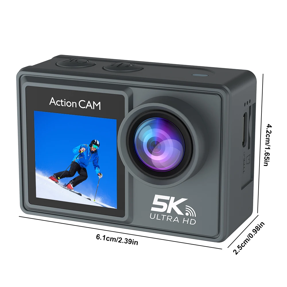 5K Quality Professional Camera Cerastes 5K Action Camera Go Pro Hero 12 Sport-Recorder-Camera Gopro Hero 6 Black Touch Screen