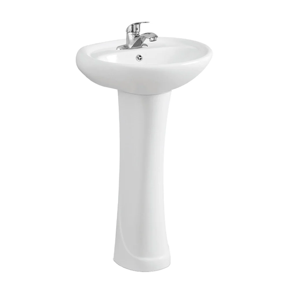JOININ bathroom freestanding lavabos unique modern ceramic pedestal sink PB201