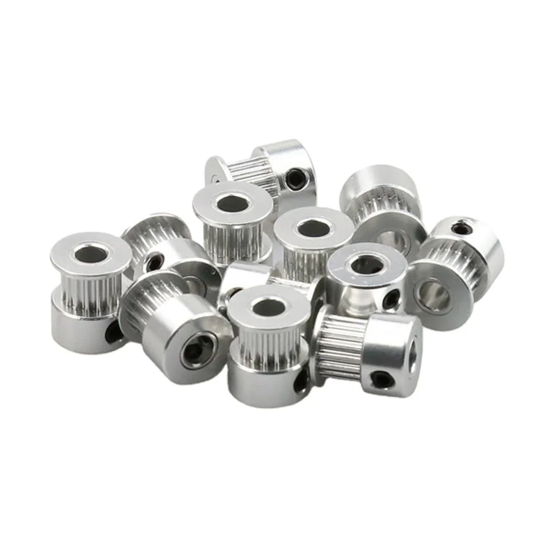 Детали для 3D-принтера GT2, зубчатый шкив, 16 зубьев, 20 зубьев, алюминиевое отверстие, 5 мм, 8 мм, синхронные колеса, деталь шестерни для ширины 6 мм, 10 мм