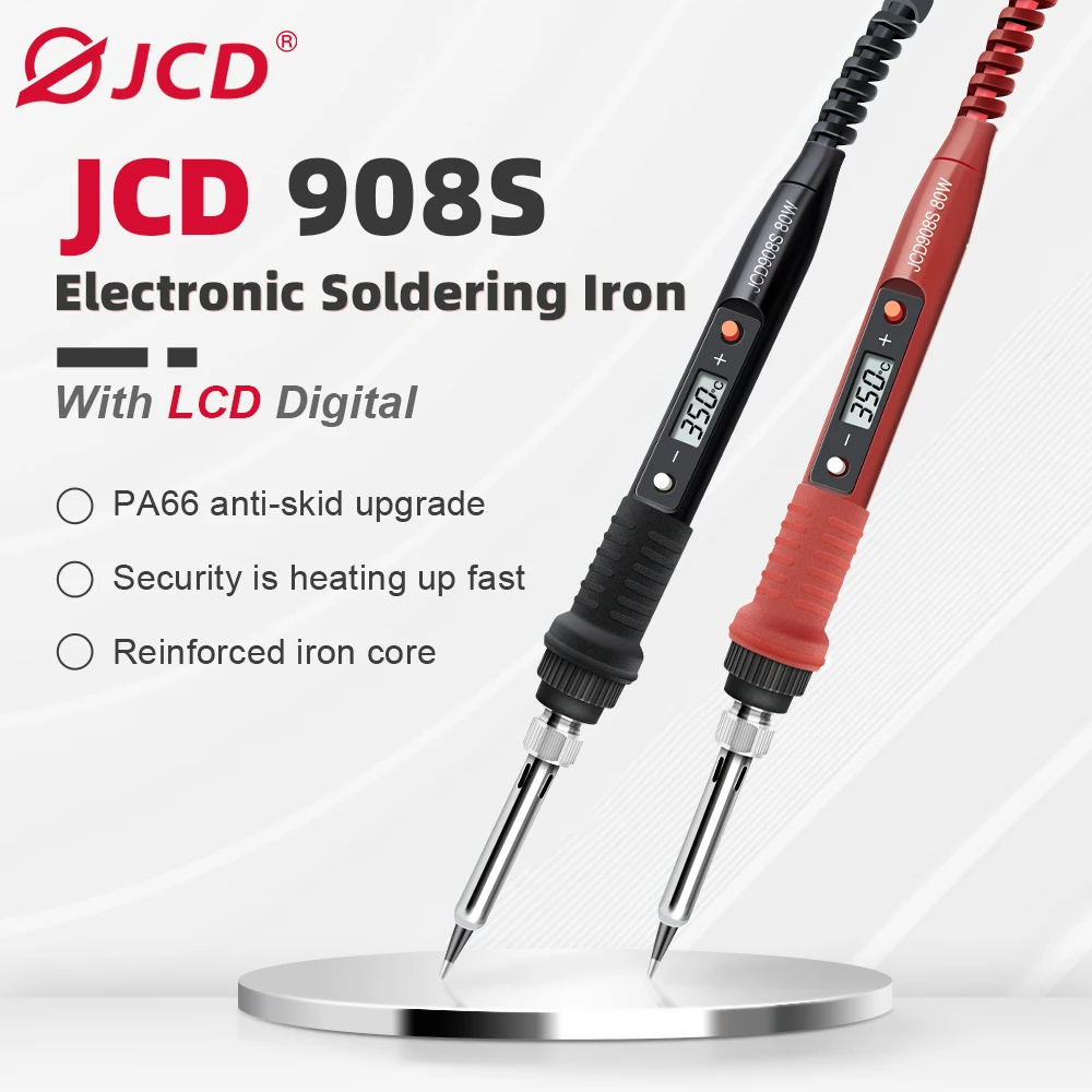 JCD 908SR-11TK Soldering iron The rmostatic and adjustable electric iron 90W  LED computer handle soldering iron