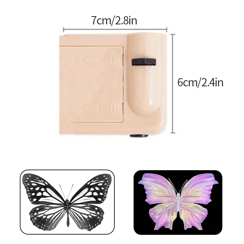 Creative Butterfly Projection Lamp Photo Prop Background Projector Night Light Wall Art Lights Party Decoration Birthday Gift