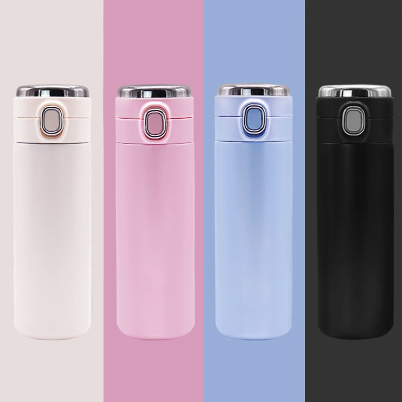  Умная бутылка для воды из нержавеющей стали Smart thermo tumbler портативная двойная настенная Герметичная Бутылка Для Воды Со светодиодным цифровым