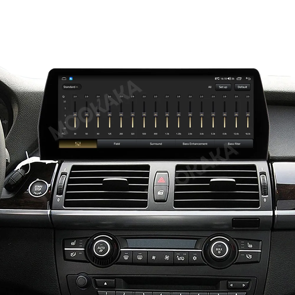 Автомагнитола MOOKAKA 12 3 дюймов для BMW X5 E70 2007-2013 автомобильный DVD-плеер мультимедийный видеоплеер GPS-навигация магнитола