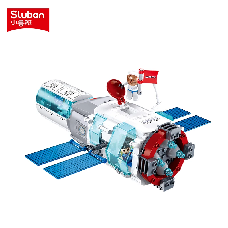 Sluban Building Block Toys Space Series B1198 Dream Chasing 15 Spacecraft 292PCS Model Bricks Compatible With Leading Brands