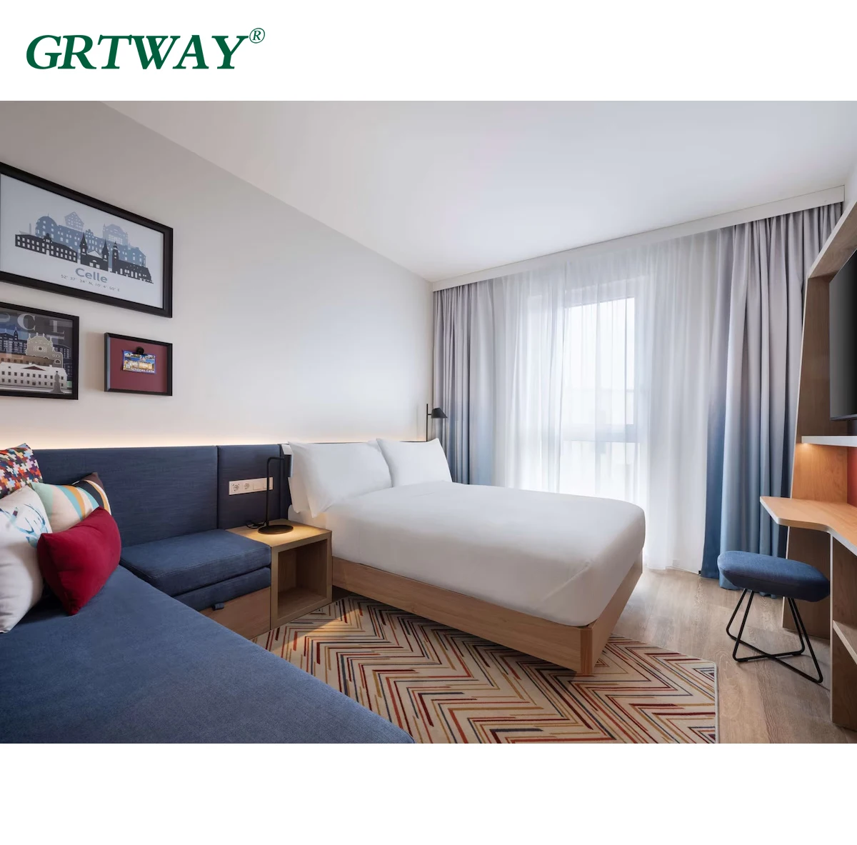 Germany Hotel Furniture Suppliers for Sale Hampton By Hilton Hotel Beds Room Furniture Hotel