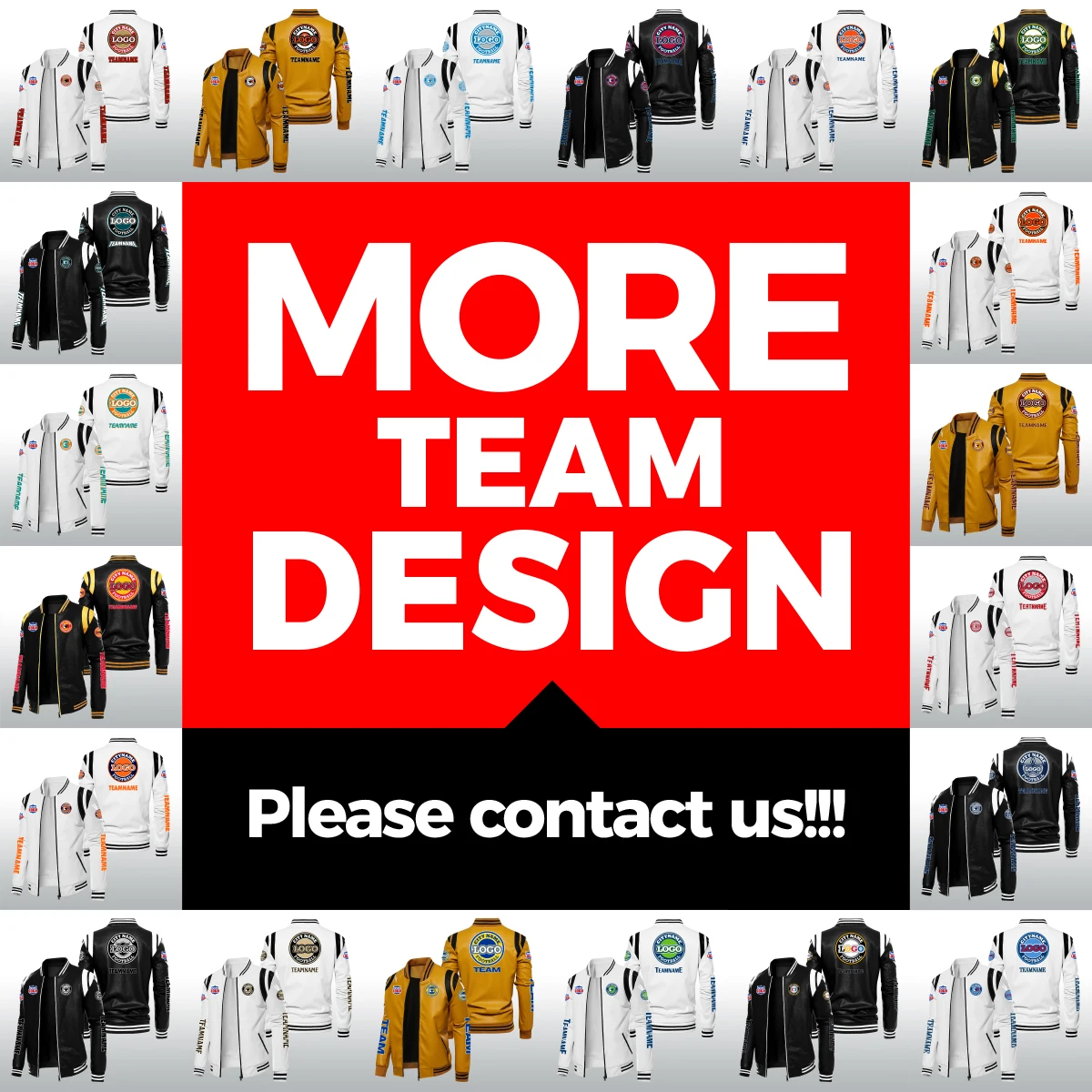 Winter Trademark Soccer American Football Team Zipper Leather Motor Cycle Stand Collar Men New Design Fashion Jackets