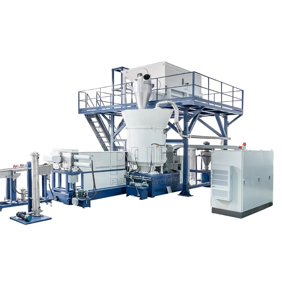 pet scraps recycling pelletizer plastic granulator machine recycling pelletizing line