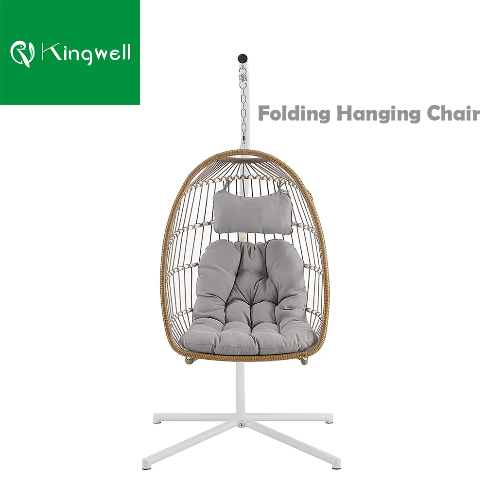 KD structure Folding Hanging Swing Egg Chair Furniture  with Cheap Price