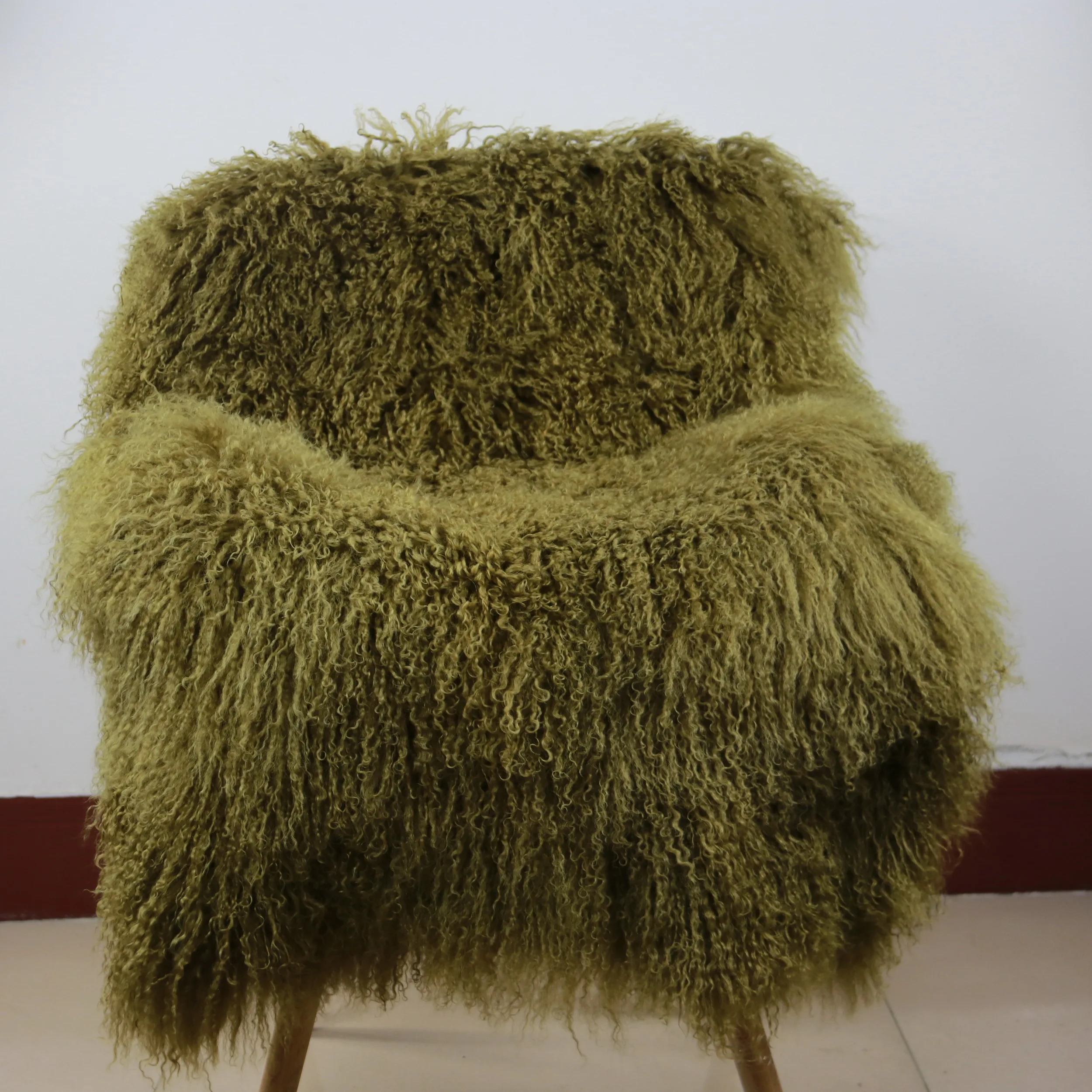Curlyfur Прямая поставка с завода 120x60 см монгольская меховая пластина из овчины