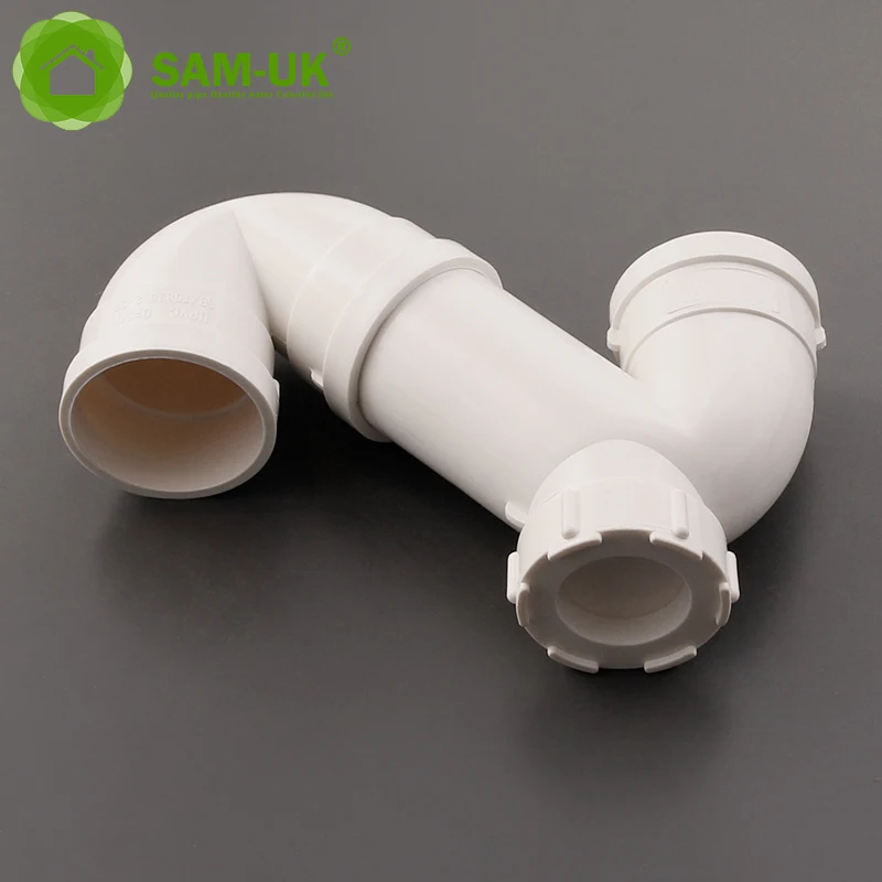 50-110 SAM-UK factory produce customizable size DWV s-trap plastic pipe fittings pvc pipes and fittings
