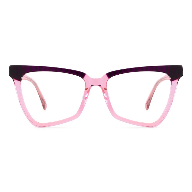 HGM Fashion Cat Eye Frames Anti Blue Light Blocking Glasses Ultralight Candy Colours Optical Glasses Frame for Men Women Eyewear