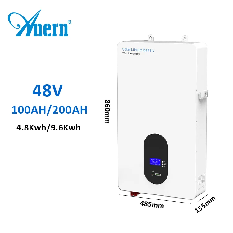 Anern 12v 48v lithium batteries for solar power systems